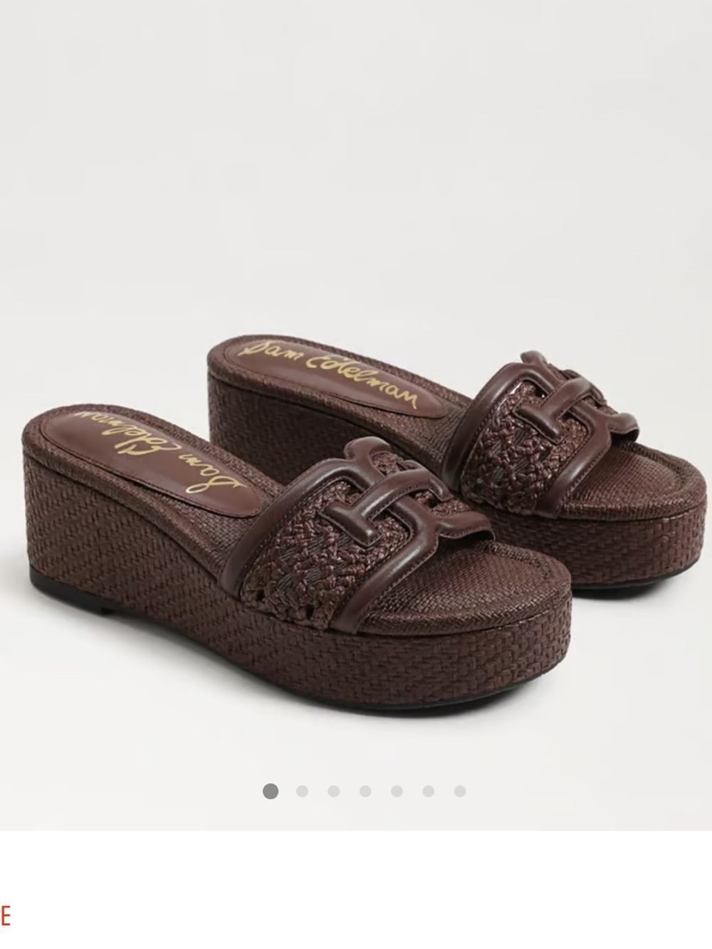๐ก Sam Edelman โPauleenaโ Brown Woven Espadrille Sandal ๐ - Picture 6 of 6